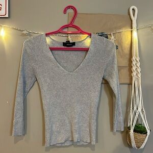 Knitted Low-cut Crop Top